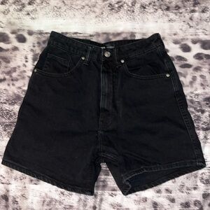 Zara Black Denim Shorts